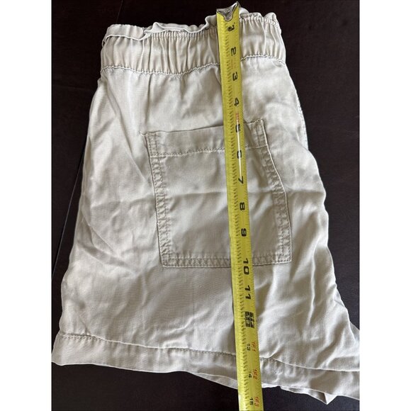 Loft Womens Beige Casual Drawstring Shorts Elastic Waist M - Picture 7 of 7
